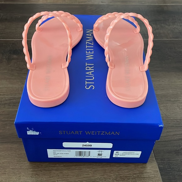 Stuart Weitzman Semi Shine Rubber Sandals - Picture 4 of 6